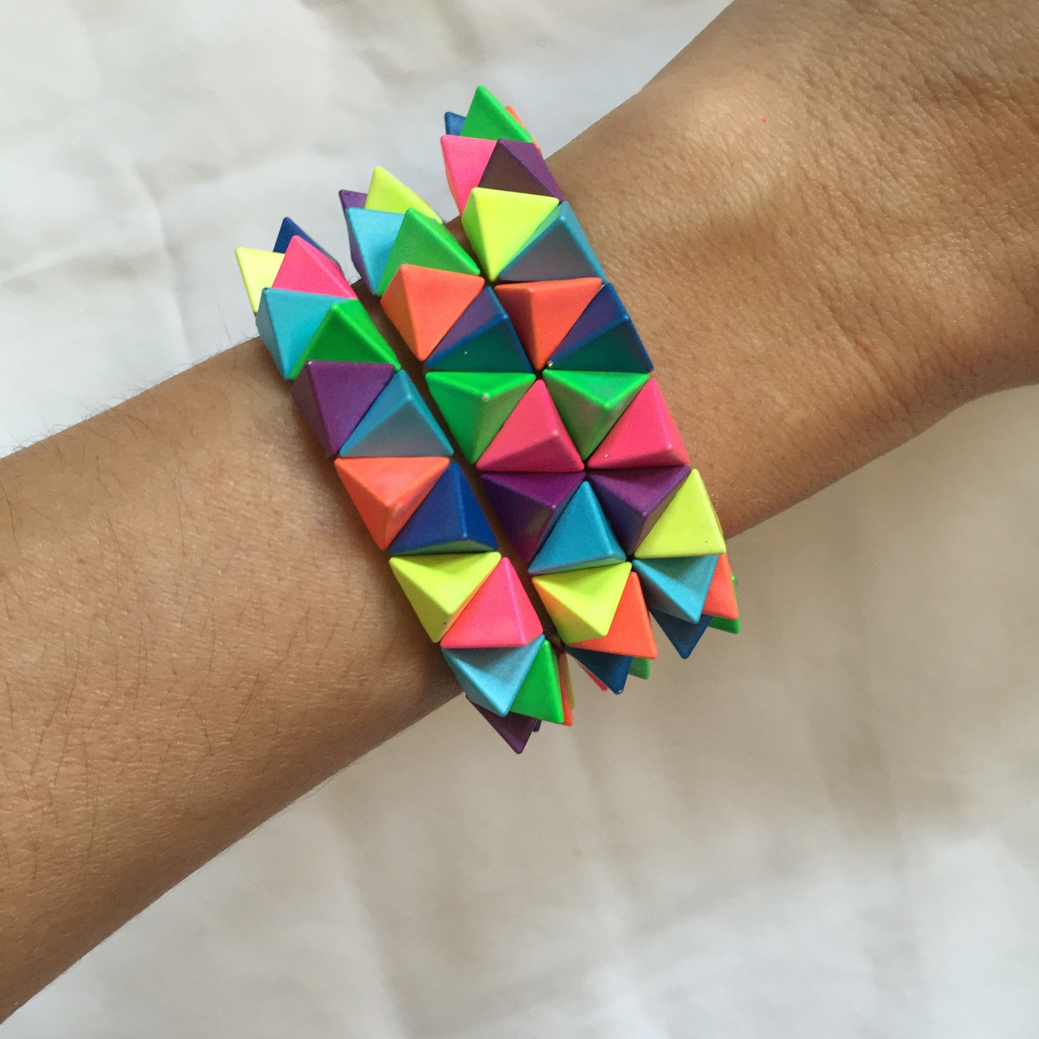 Coloured spike Bracelet