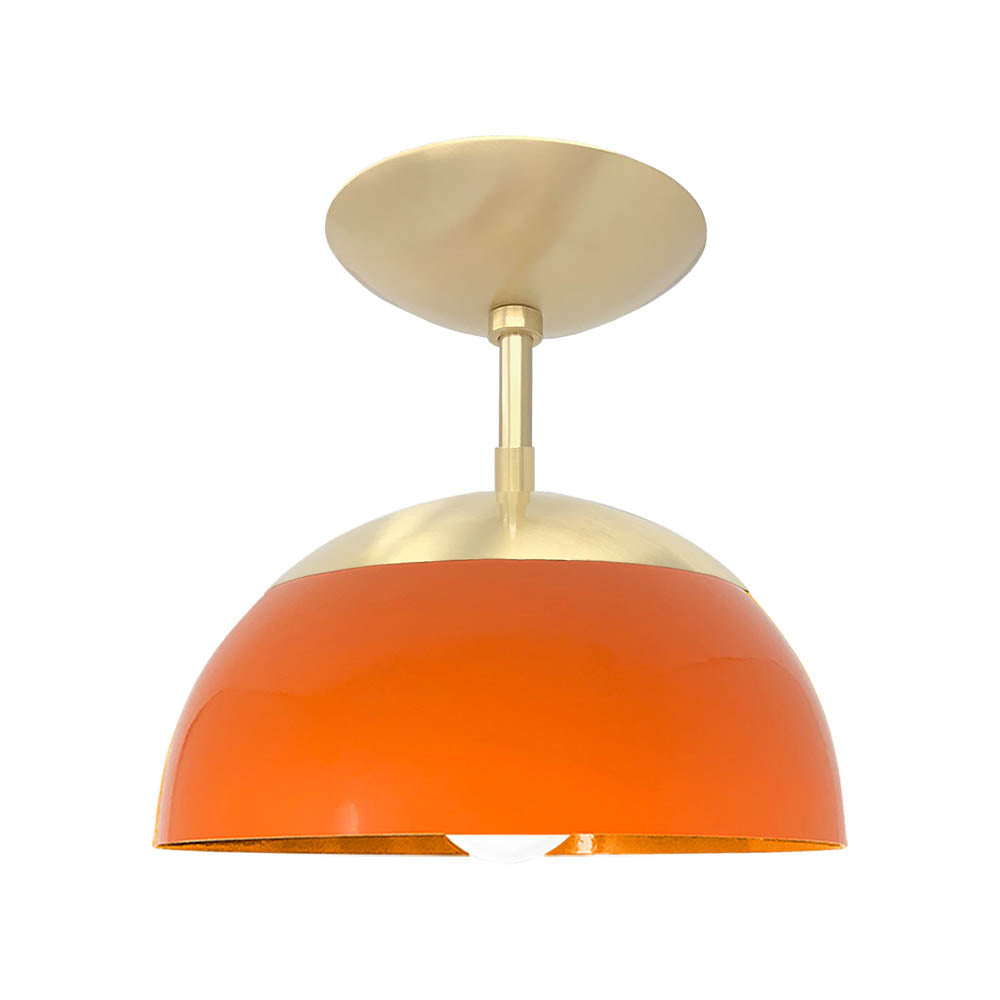 orange flush ceiling light