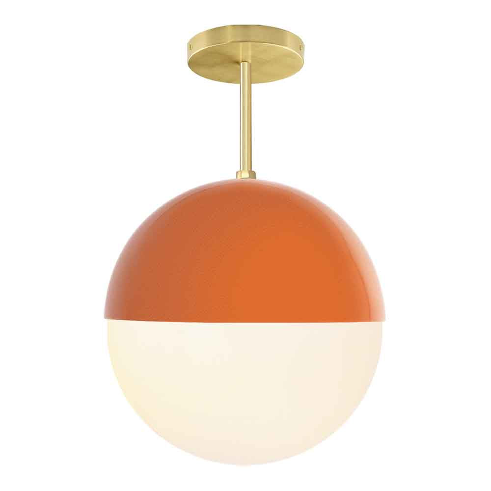 orange flush ceiling light