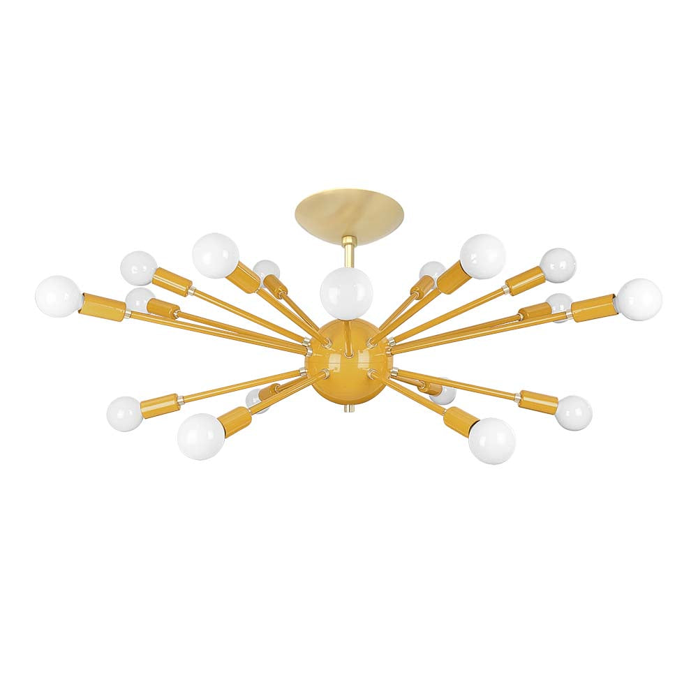 brass sputnik flush mount