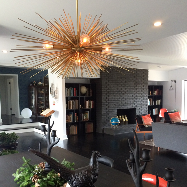 Urchin Chandelier 27" - Mid Century Modern Lighting