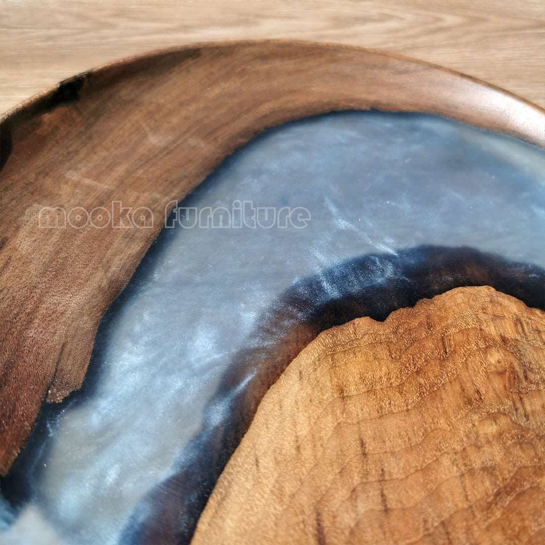 BLACK WALNUT RESIN TRAY FREE SHIPPING