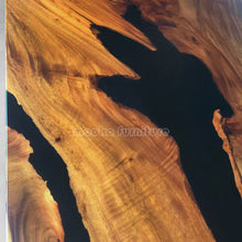 Load image into Gallery viewer, Resin Wood Dining Table - MOOKAFURNITURE