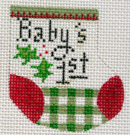 D-22 Baby's First Wee Stocking – The Enriched Stitch