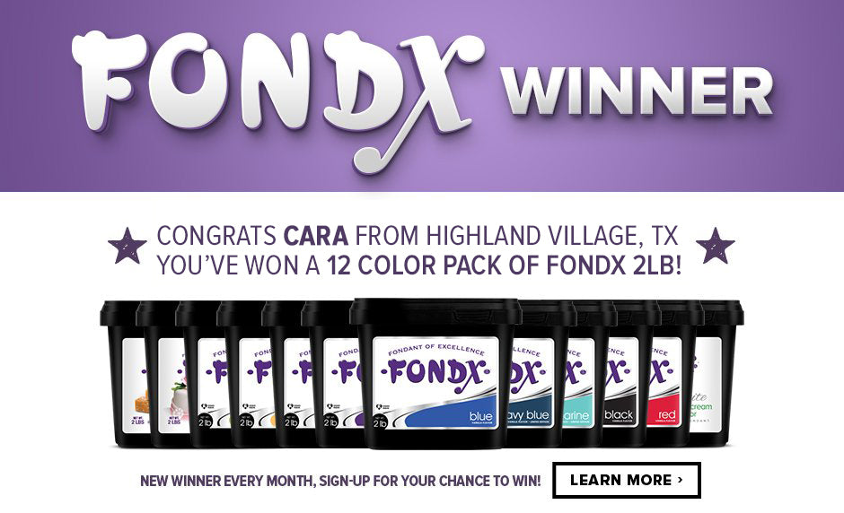 FondX Rolled Fondant Giveaway Winner | CaljavaOnline.com