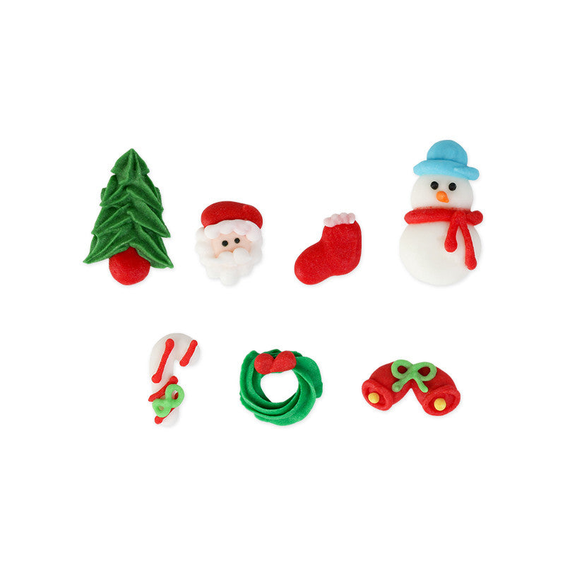 Mini Christmas Set 2 Royal Icing Decorations (Bulk) — CaljavaOnline