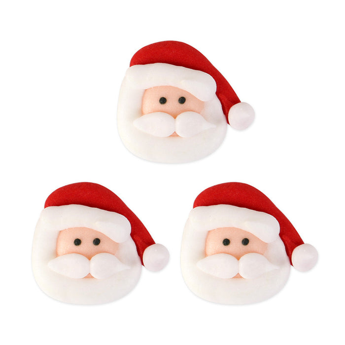 Santa Face 1 Royal Icing Decorations (Bulk) — CaljavaOnline