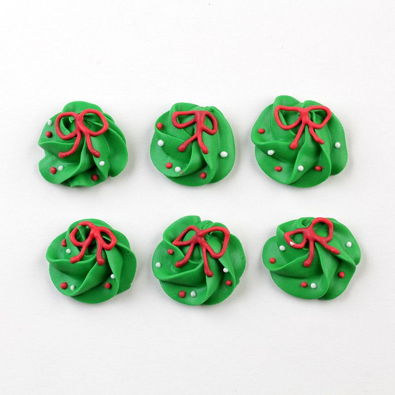 Christmas Wreath Royal Icing Decorations – CaljavaOnline