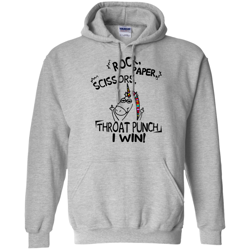 Rock Paper Scissors Throat Punch I Win Shirt Hoodie – Storeupbig8