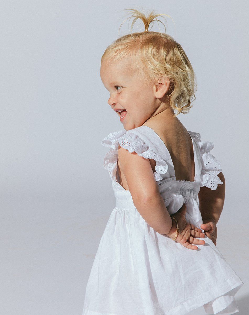 Littles Ellyse Mini Dress | White