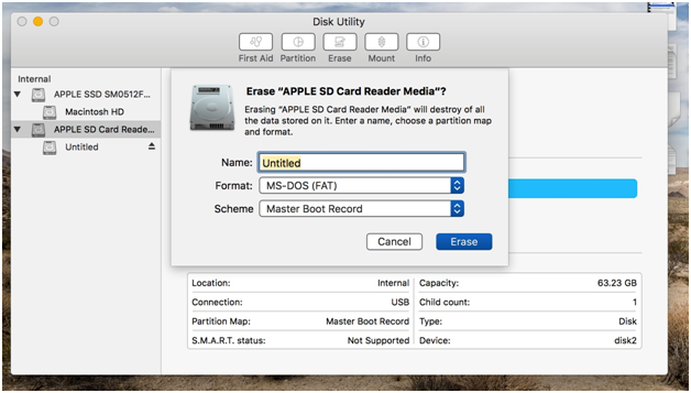 Disk Utility for Mac