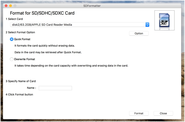 SD Formatter for Mac