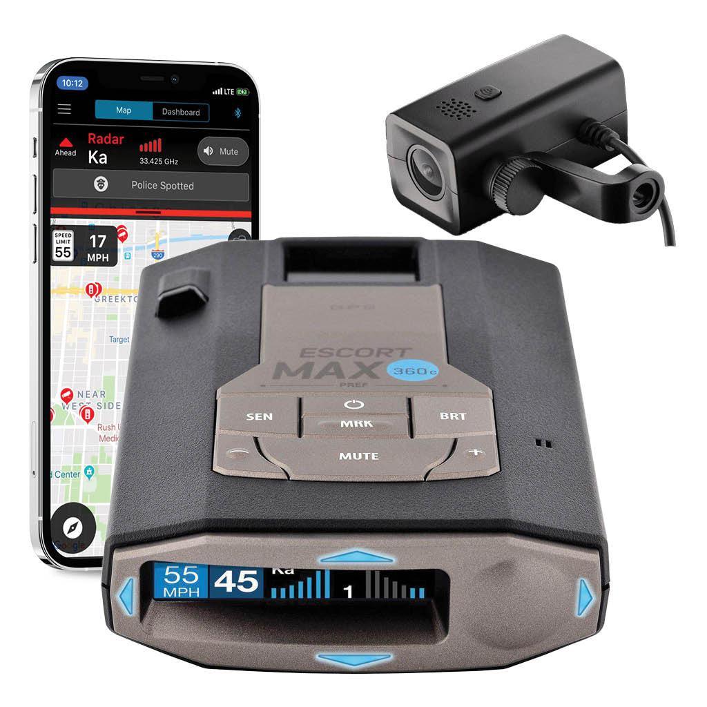 Escort Max 360C Radar Detector + M1 Full HD Dash Cam Bundle