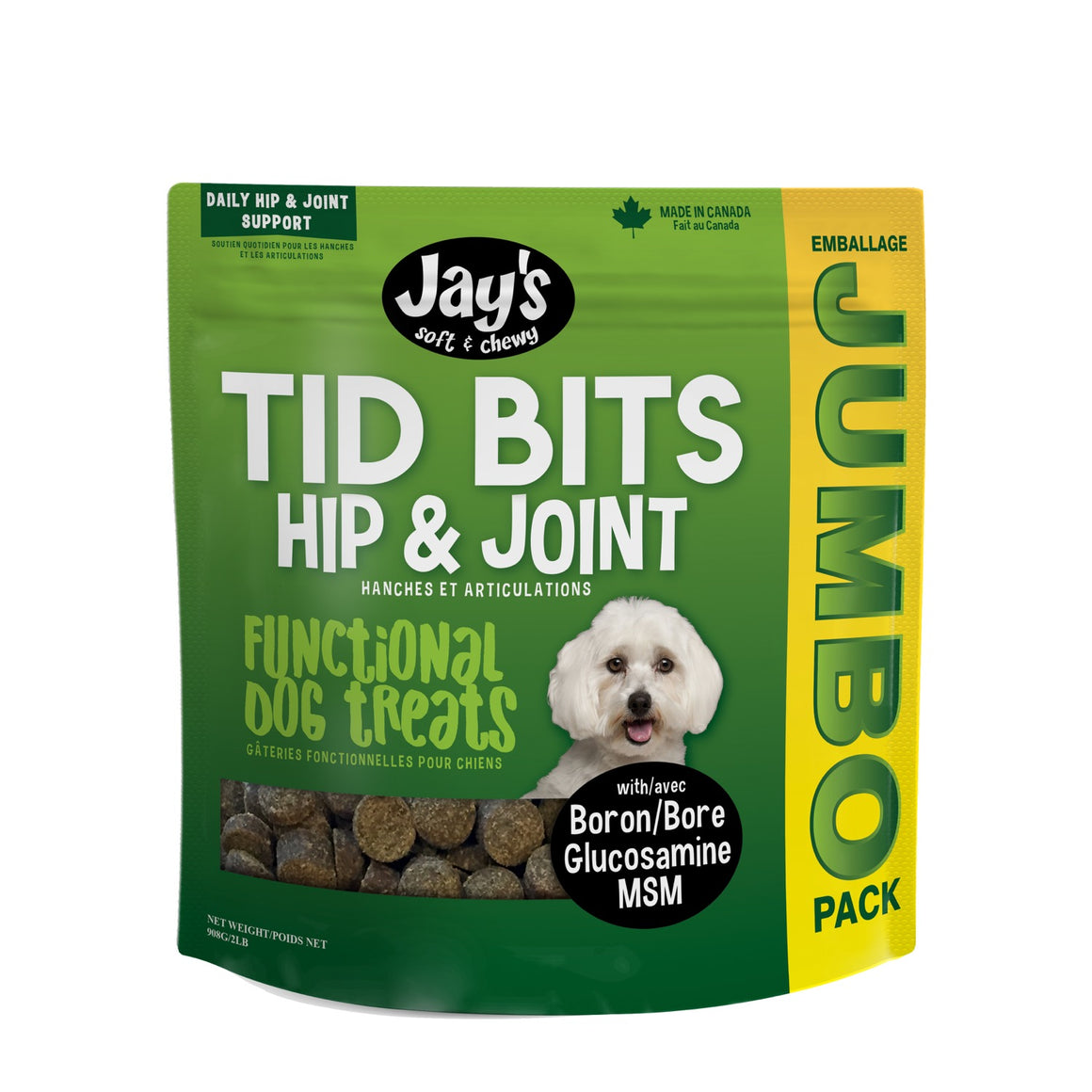 Jay's Tid Bits Hip & Joint Jumbo 2 Lbs – Pet Food Online by Naturally Urban