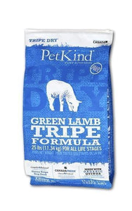 Petkind Tripe Dry Green Tripe and Lamb Formula 25 lb bag