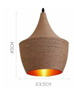 hemp lamp shade