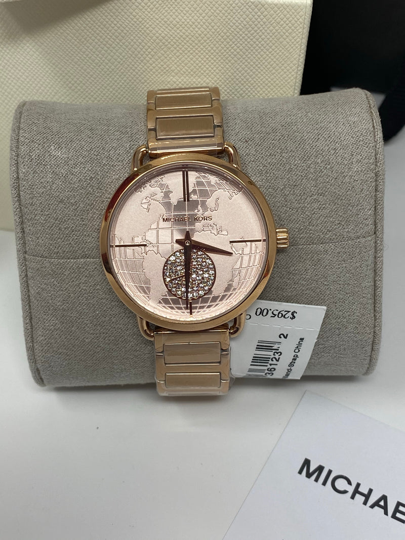 michael kors watch globe