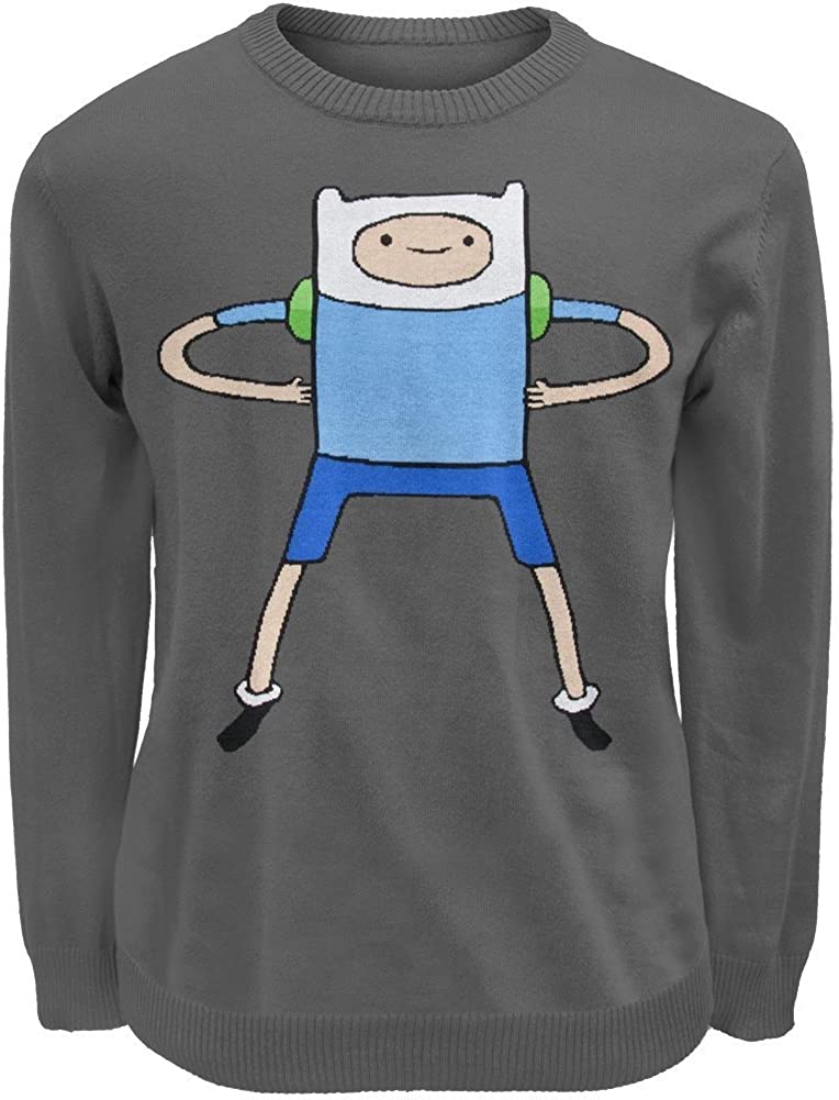 Time sweater. Вязаный свитер Adventure time.