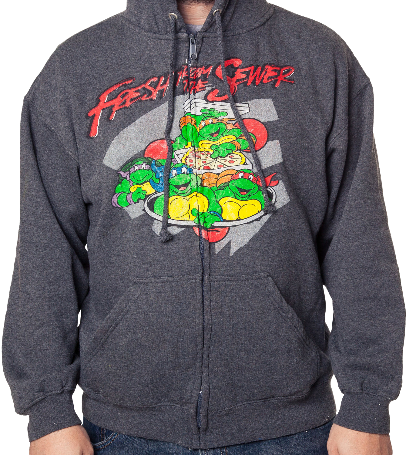 ninja turtle zip up hoodie