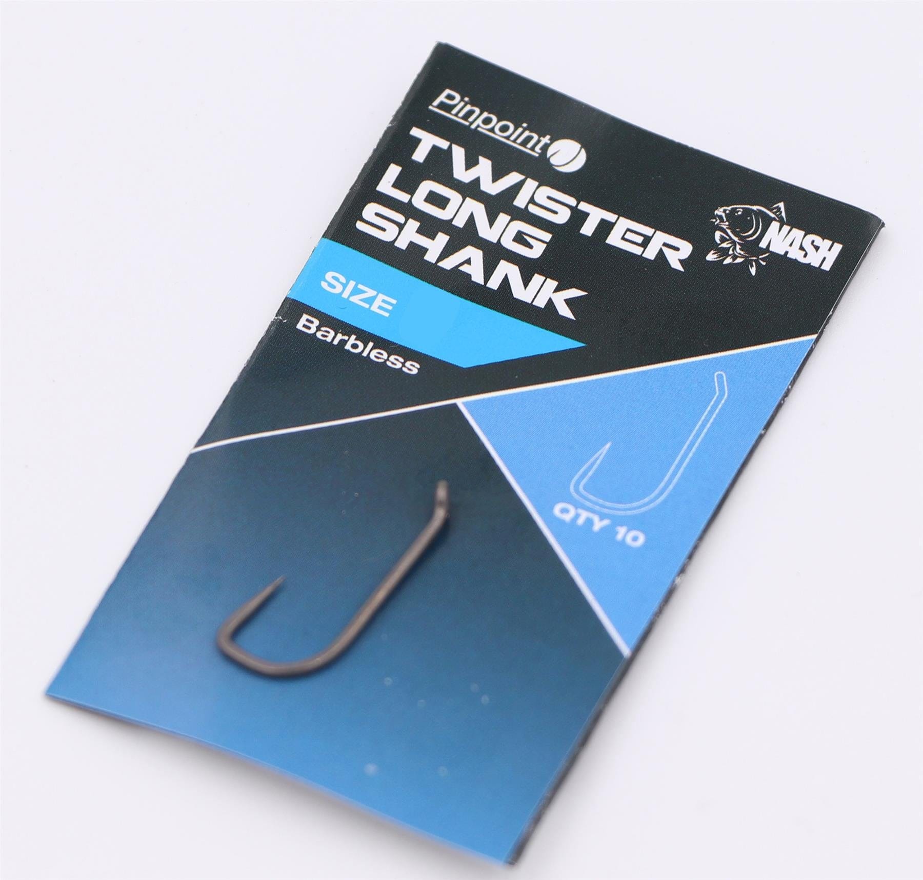 Nash Twister Hooks - Barbless - All Sizes - Carp Fishing Terminal Tackle  NEW