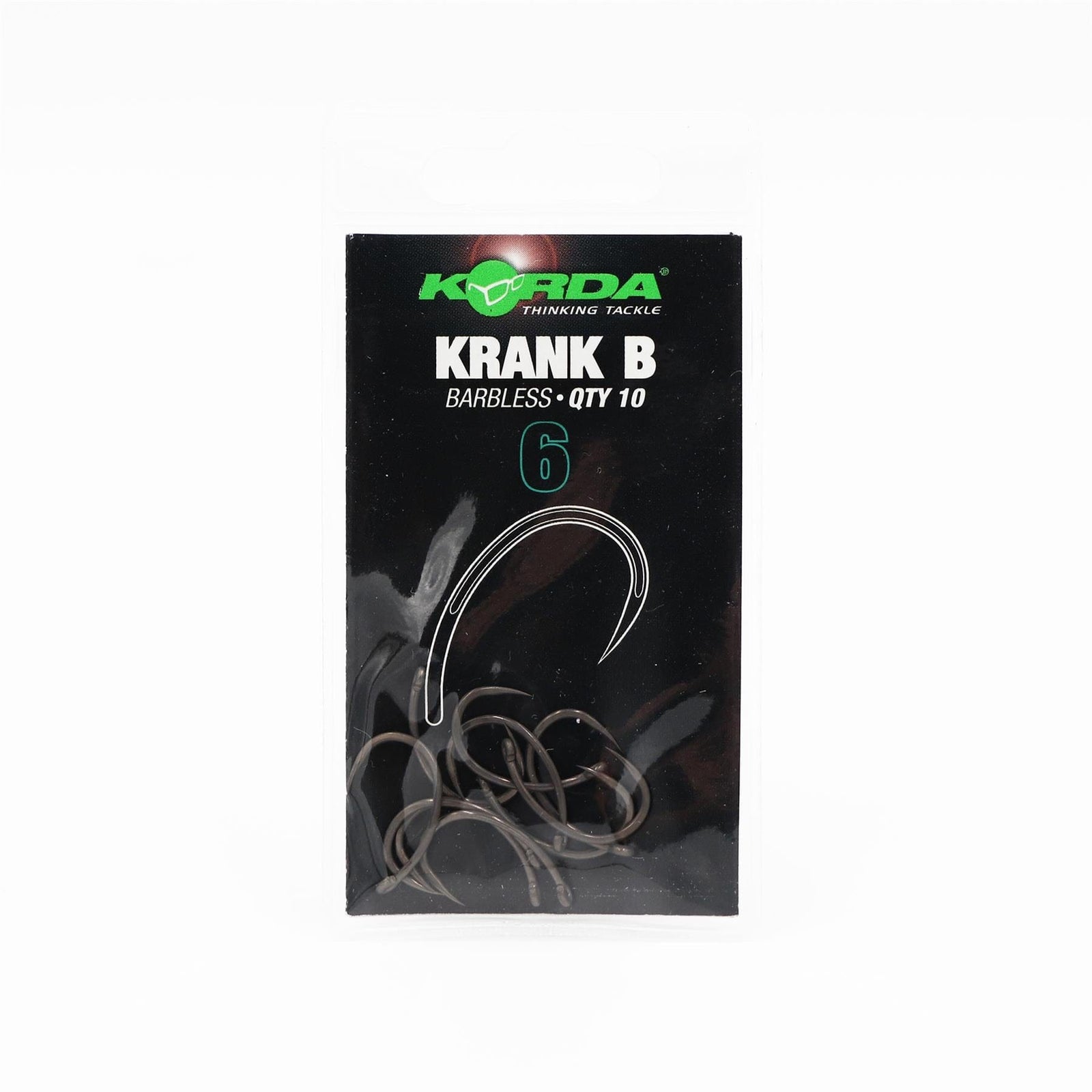 Korda Krank Micro Barb & Barbless - All Sizes - 10 pcs - Rods and Lines