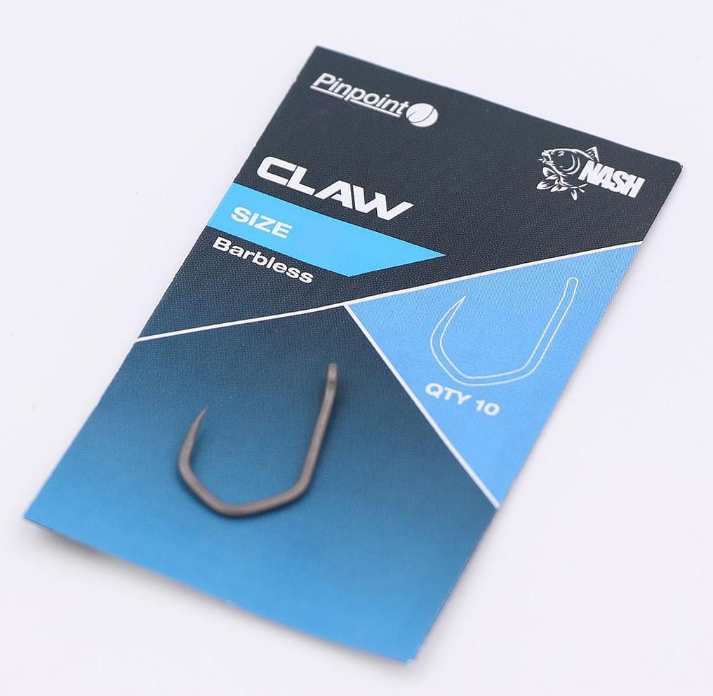 Nash Flota Claw Hooks - Barbless - Rods and Lines