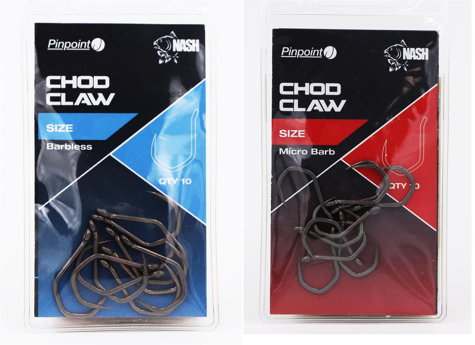 Nash Chod Twister Hooks Barbless