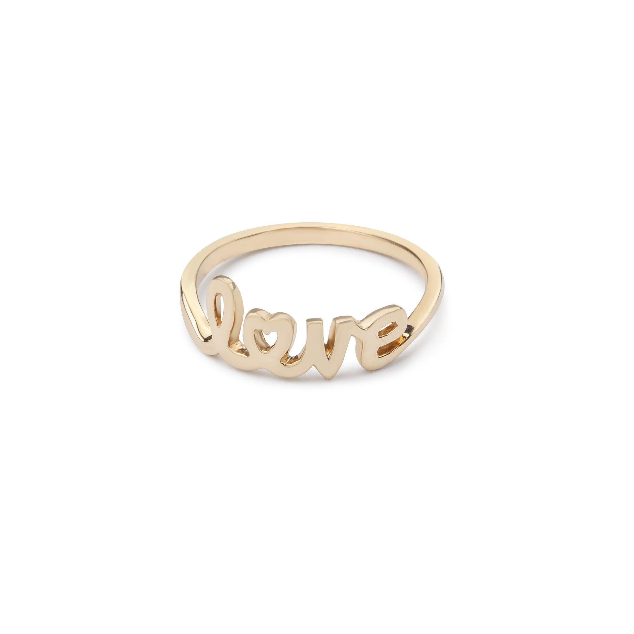 Amor 14K Gold Love Ring | Crystal Streets Jewelry