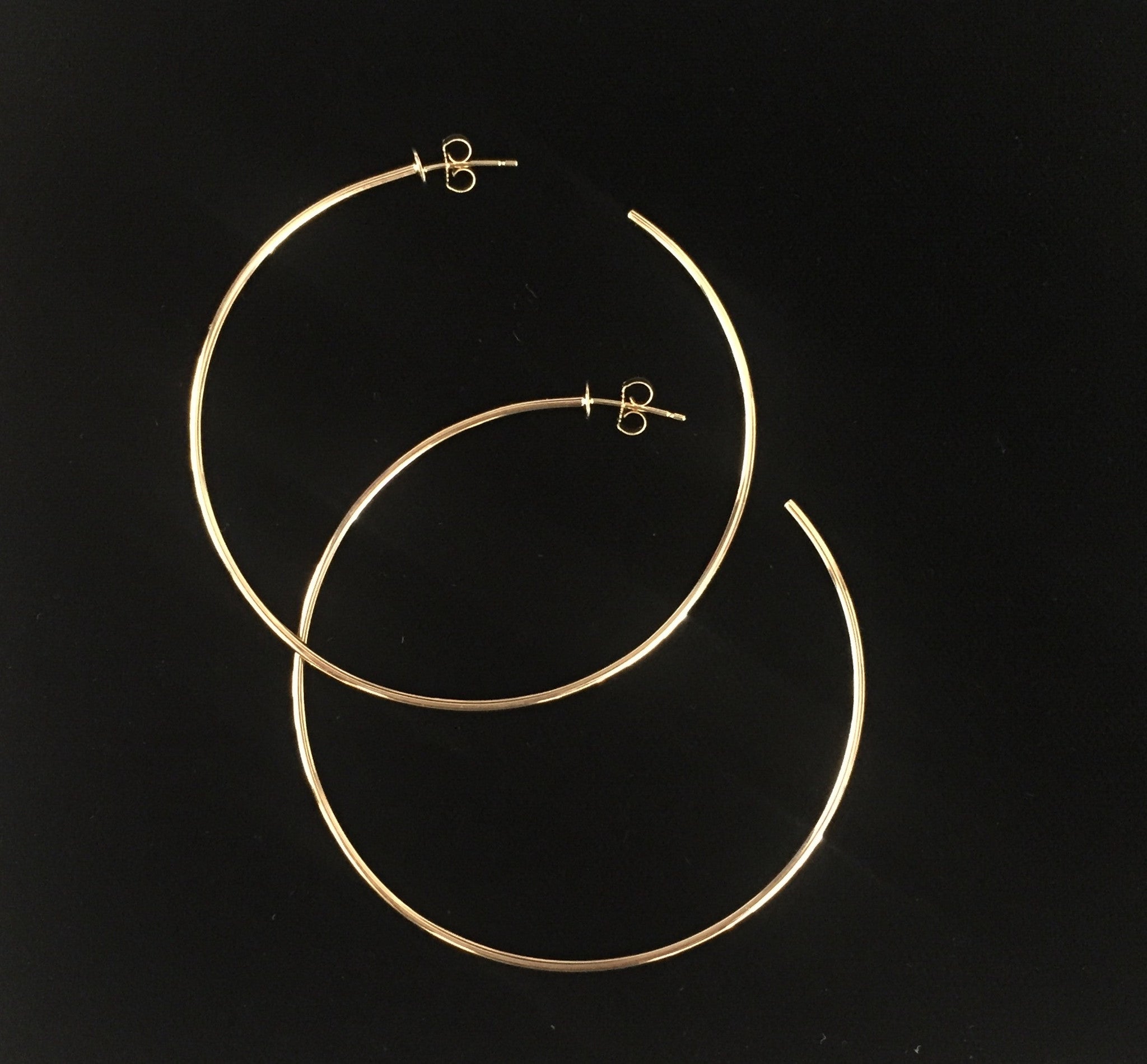 Classic Gold Vermeil Hoops | Crystal Streets Jewelry