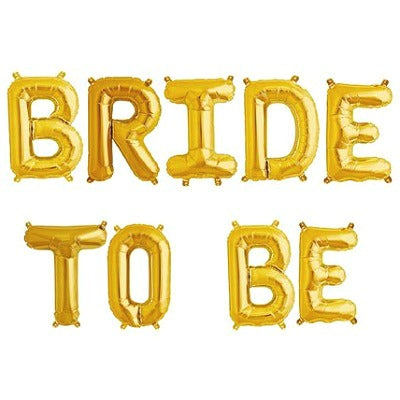 Gold 'BRIDE TO BE' Balloons – Ruby Rabbit