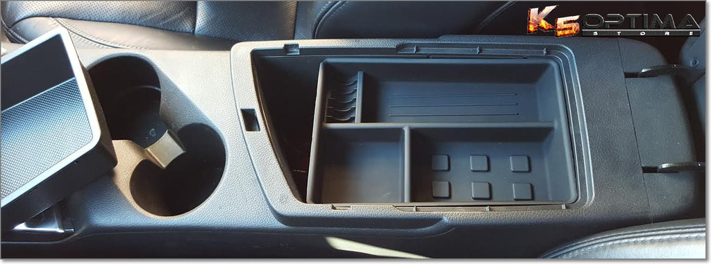 Kia optima armrest organizer system