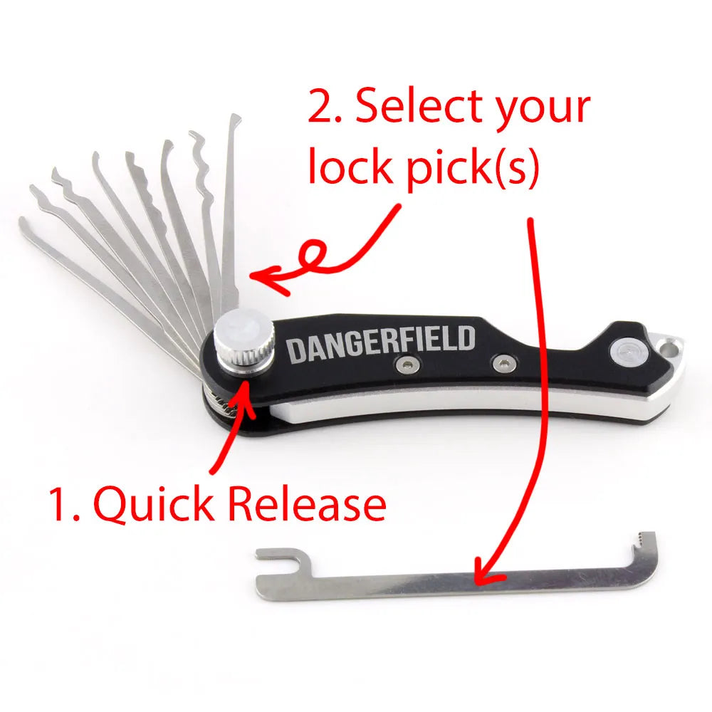 Dangerfield SKELETON Lock Pick EDC Covert Entry Multi-Tool