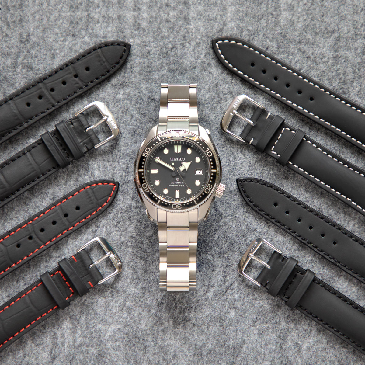 Four water resistant watch straps by Rios1931