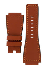 MiG Straps for BELL & ROSS - Calf Leather Watch Strap in GOLD BROWN