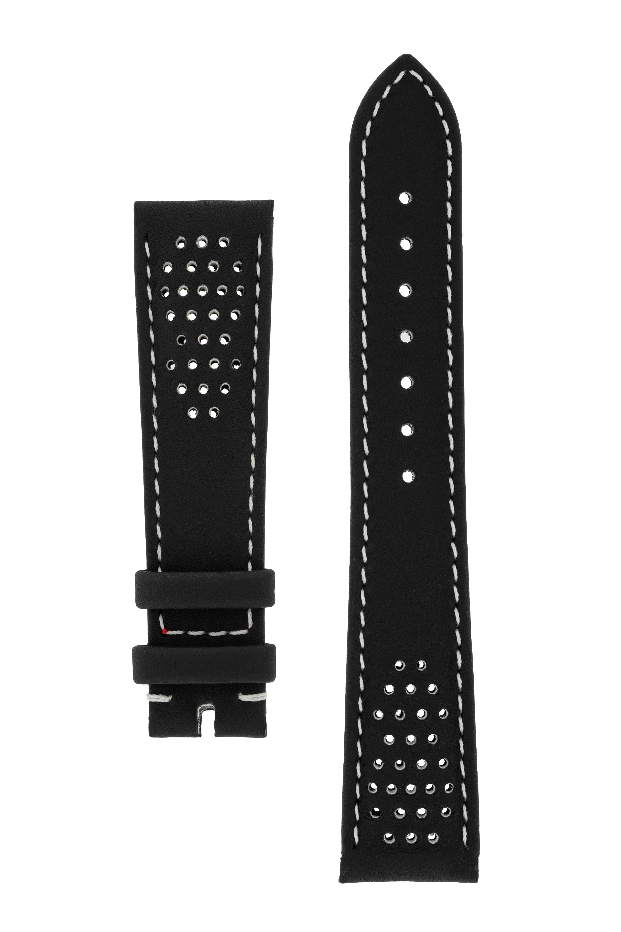 OMEGA Speedmaster CK2998 Leather Watch Strap in BLACK CUZ009780 ...
