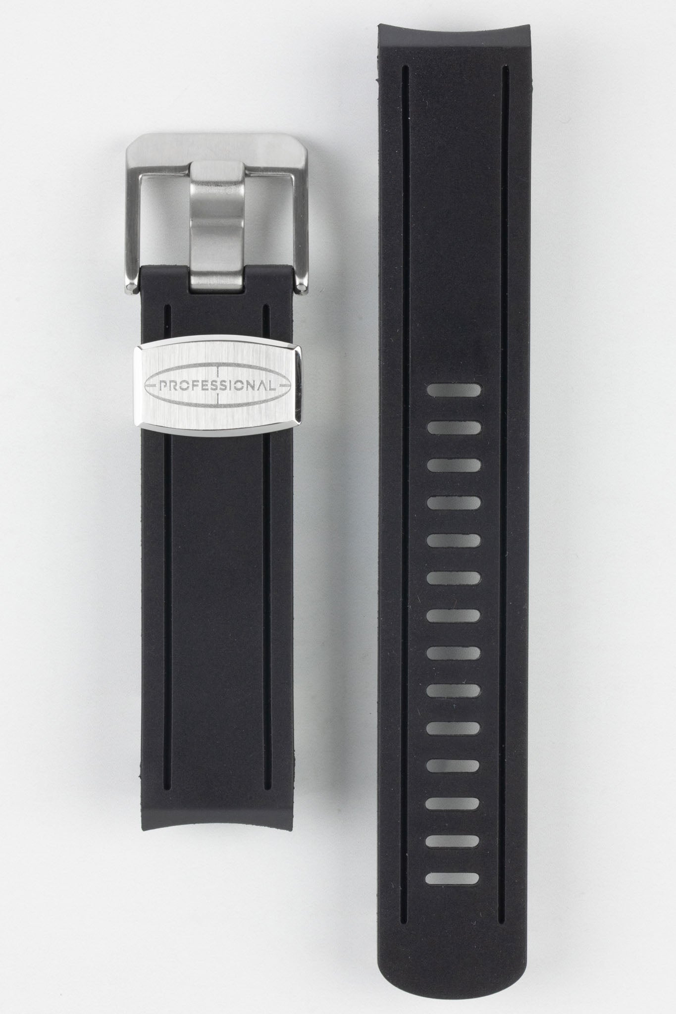 CRAFTER BLUE CB02 Rubber Watch Strap for Seiko Sumo – BLACK