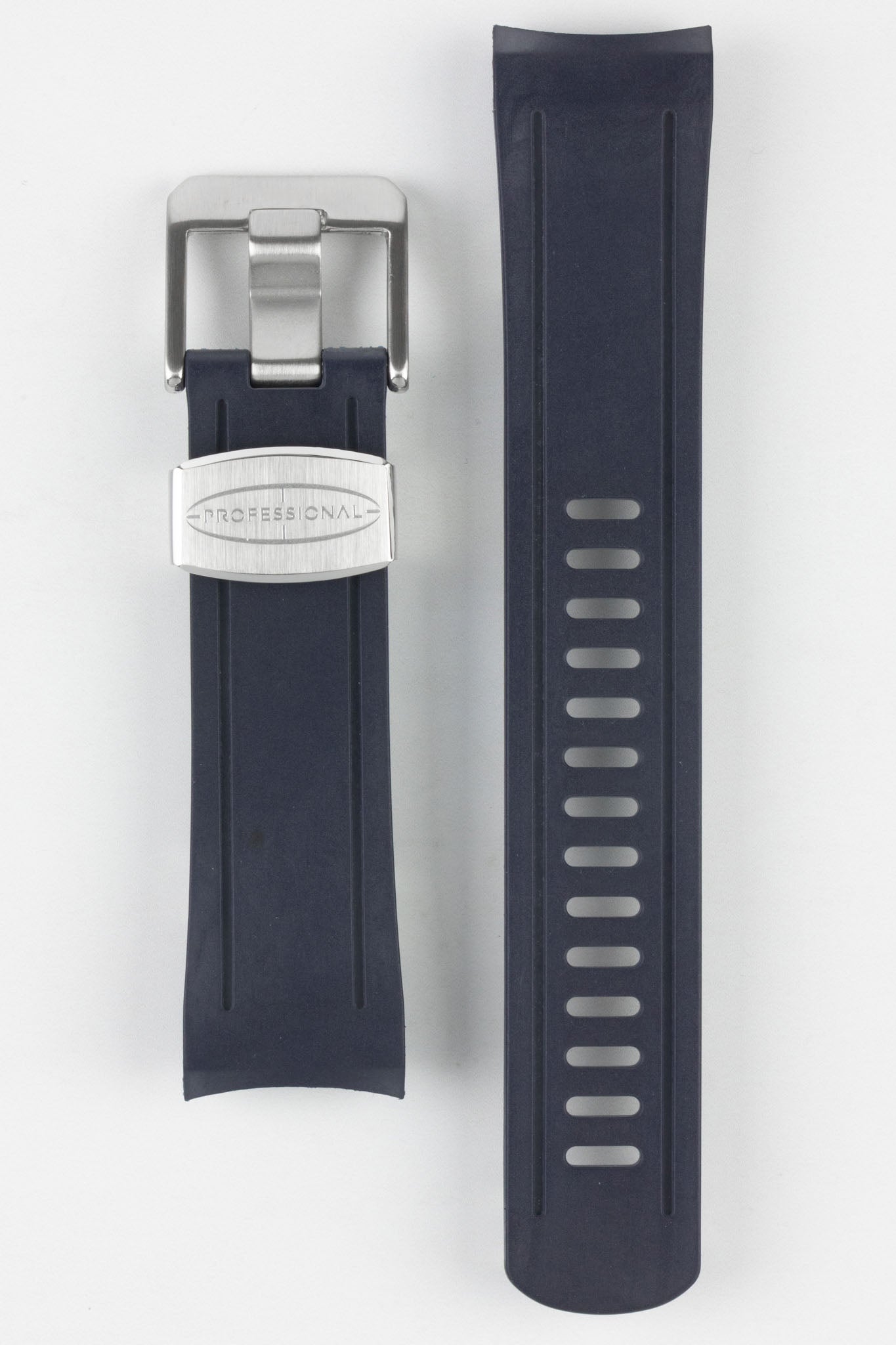 CRAFTER BLUE Rubber Watch Strap for Seiko Shogun – NAVY (CB04)