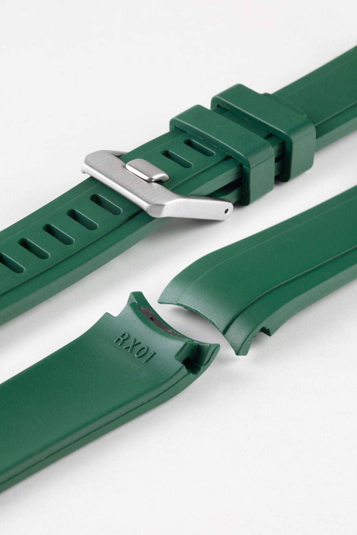 Green Rubber Strap For Rolex | Crafter Blue | Watch Obsession