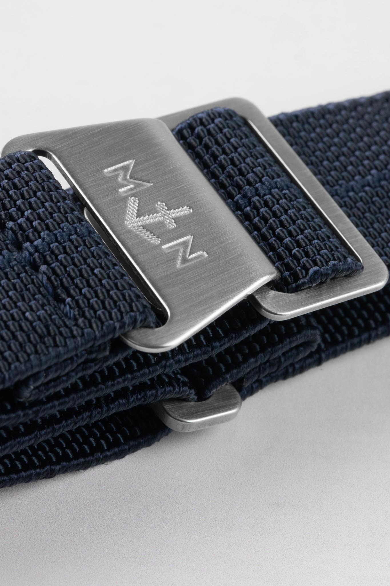 Erika's Originals TRIDENT MN Strap in TWO-TONE BLUE - BRUSHED Hardware ...