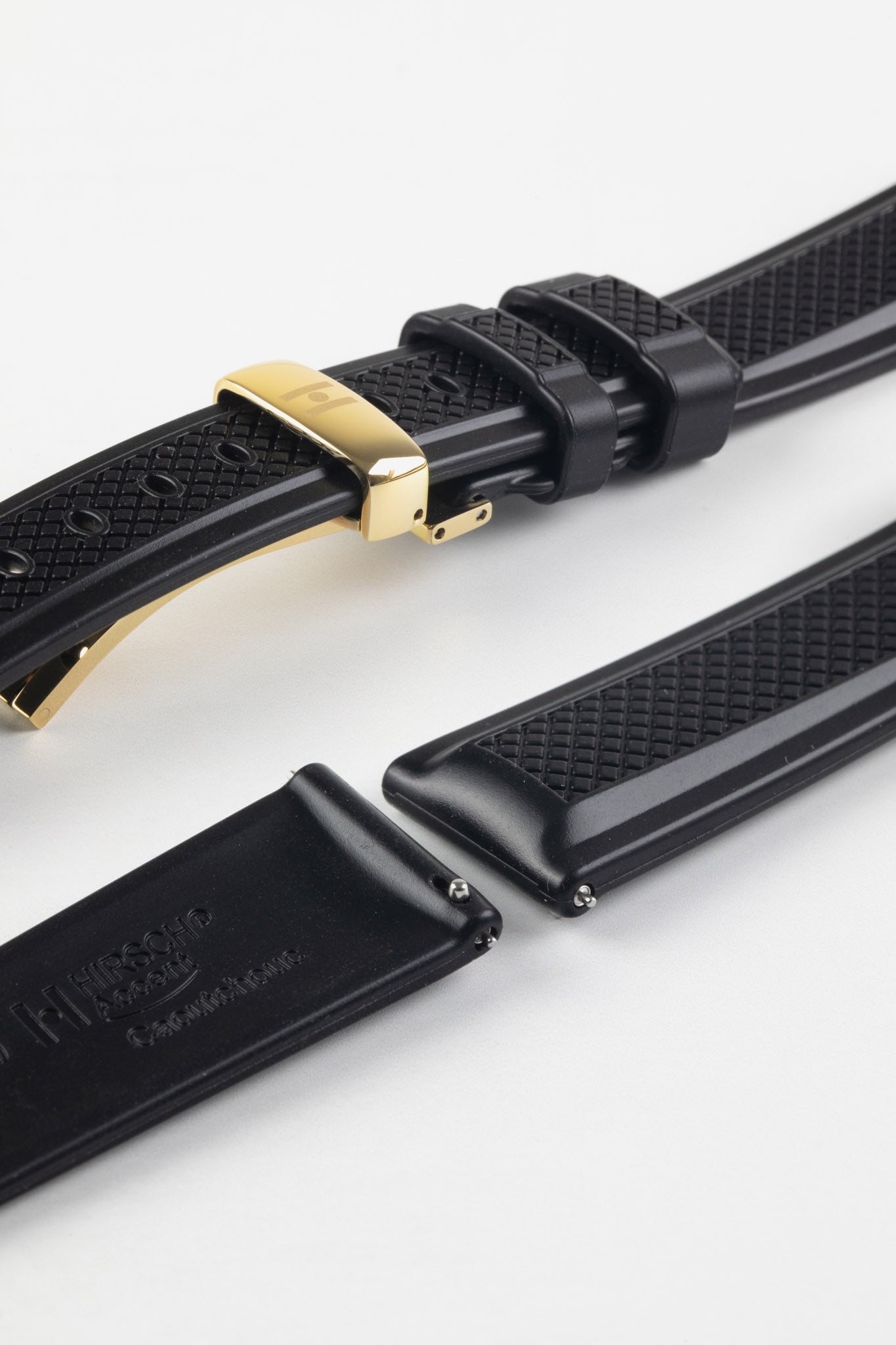 Hirsch Accent Rubber | Natural Watch Strap | Watch Obsession
