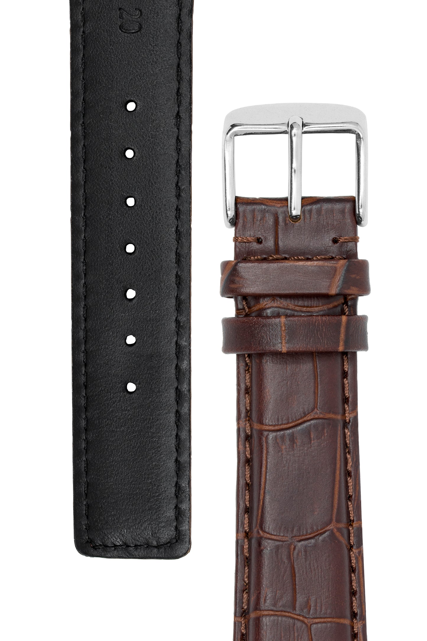 IWC-Style Alligator Watch Strap in TABAC | WatchObsession