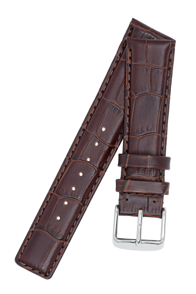 IWC-Style Alligator Watch Strap in TABAC | WatchObsession