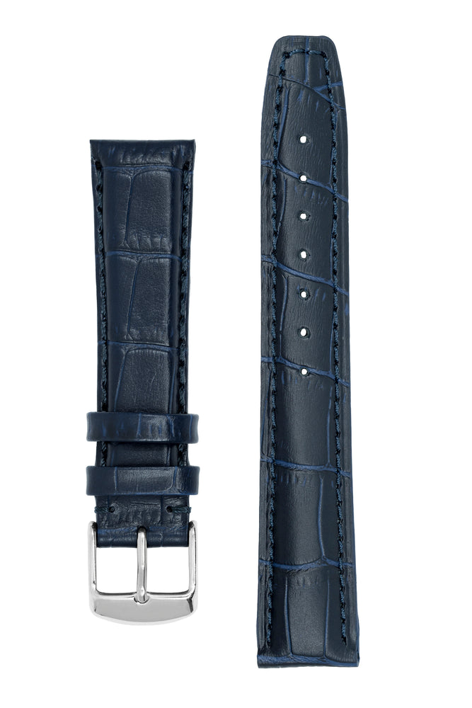 IWC-Style Alligator Watch Strap in BLUE | WatchObsession