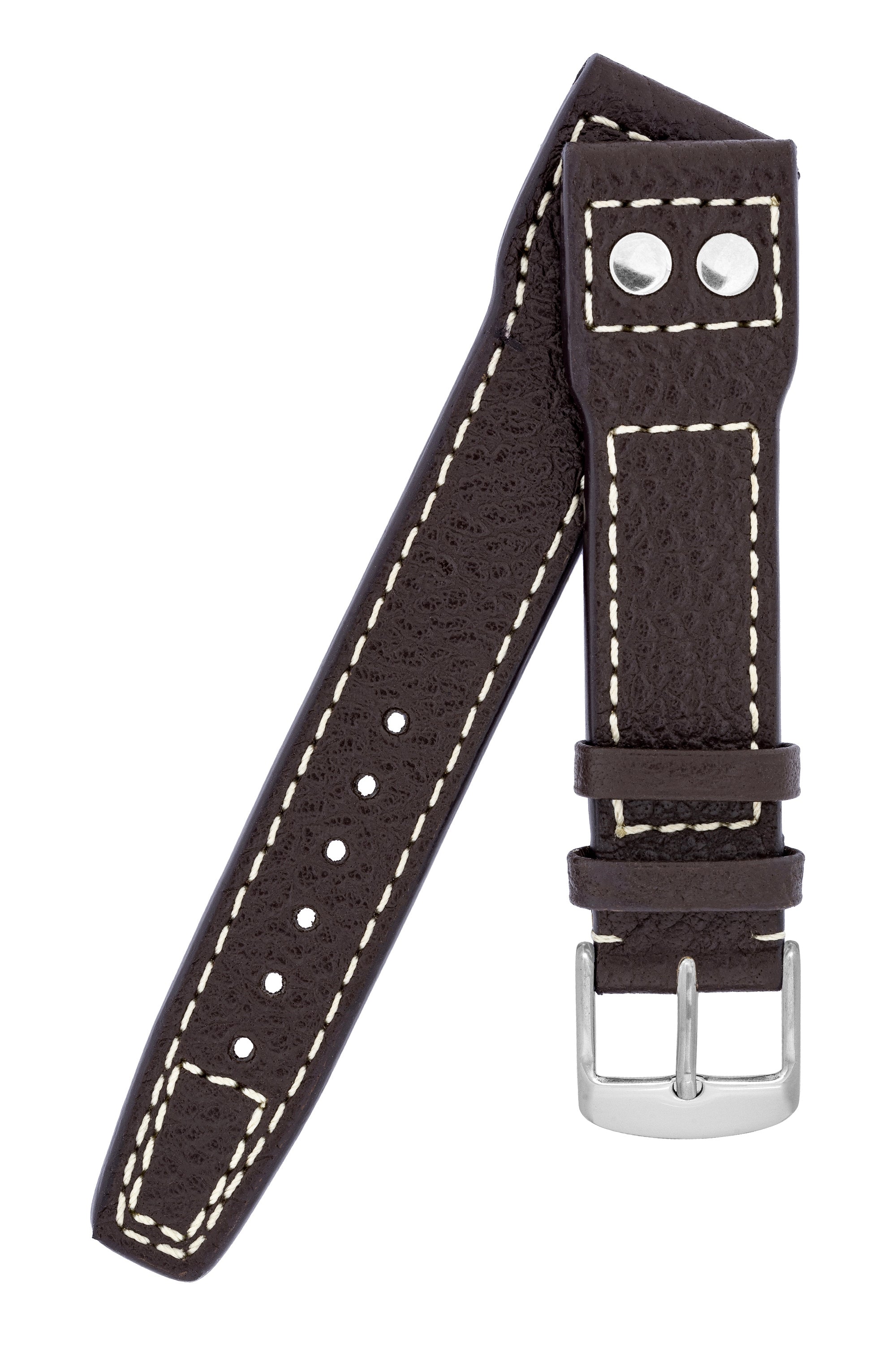 IWC Aviation Style Buffalo Leather Watch Strap BROWN | WatchObsession