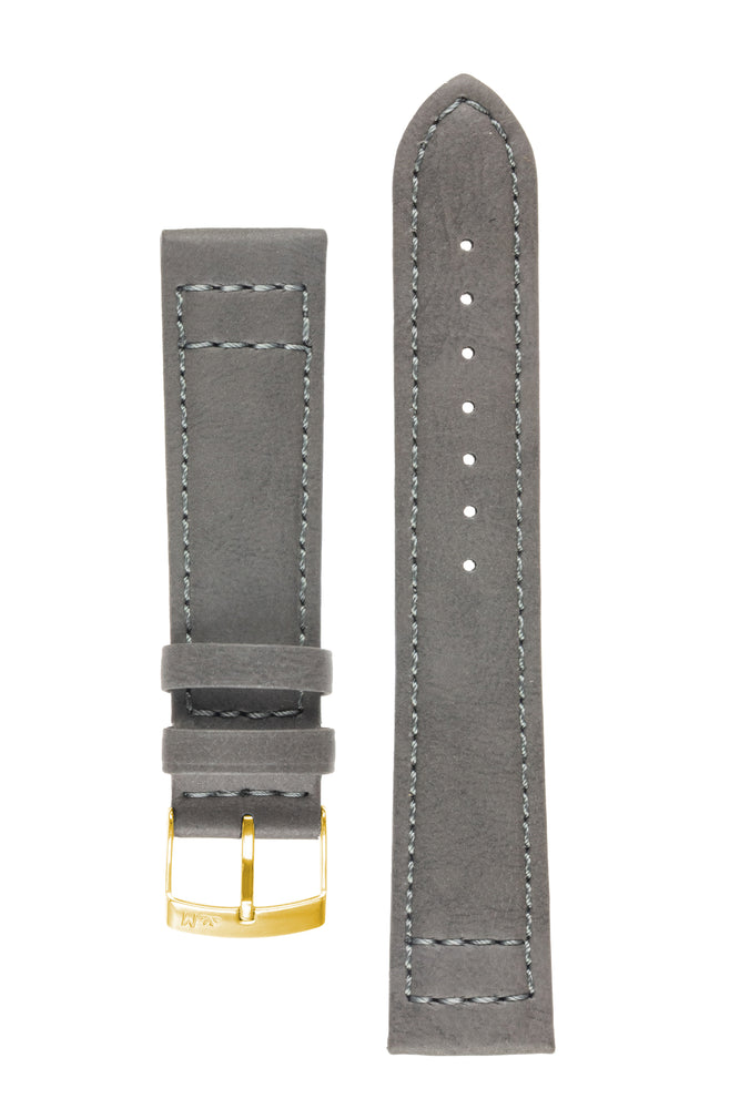 
            
                Load image into Gallery viewer, Morellato GINEPRO Buffalo-Grain Vegan Leather Watch Strap in DARK GREY
            
        