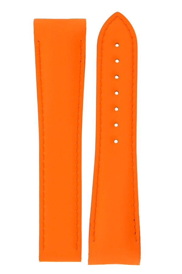 omega orange leather strap