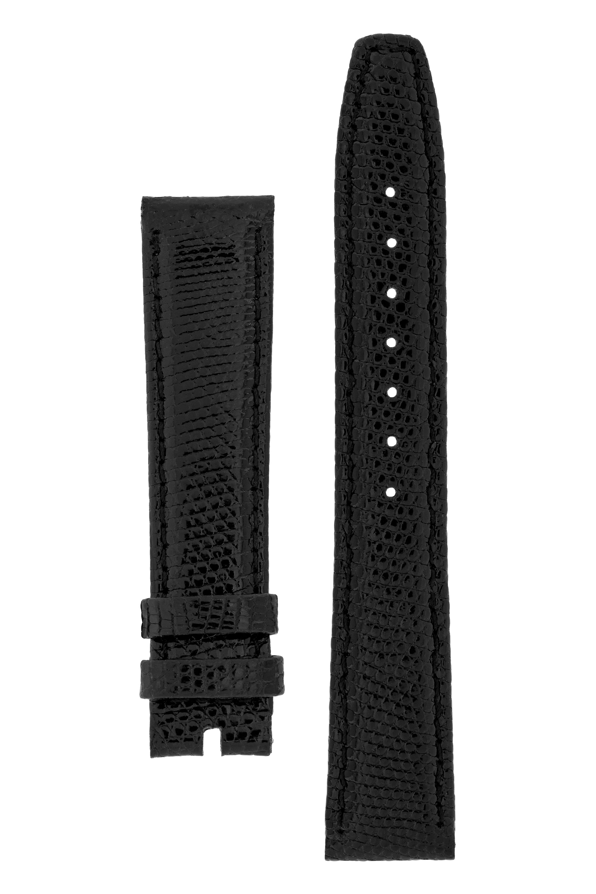 OMEGA GLST18160 Vintage Genuine Lizard Watch Strap in BLACK– WatchObsession