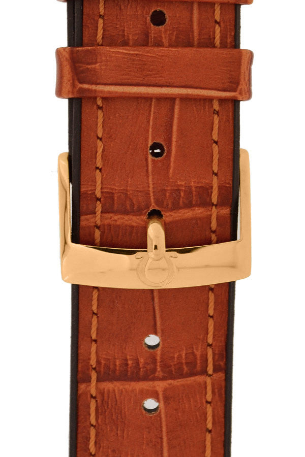 OMEGA Watch Strap Buckle in Red Gold Plated Finish | WatchObsession