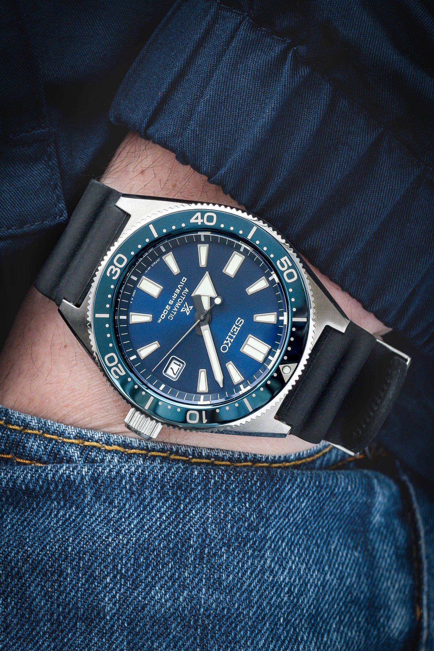 Seiko Prospex Divers Watch | Blue Dial | WatchObsession UK