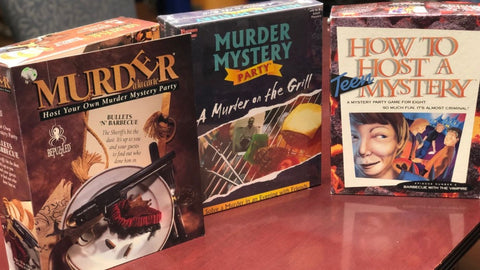 Murder Mystery Boxed Games about barbeque